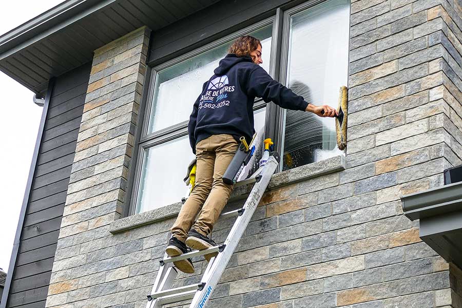 Lavage de vitre Lanaudière, Rive-Sud, Rive-Nord et Grand-Montréal.